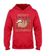 Load image into Gallery viewer, Merry Slothmas Christmas Gift For Kids Family Gift T-Shirt Hoodie