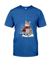 Load image into Gallery viewer, Cute Cat Christmas Gift For Cat Lovers Custom T-Shirt Guys Tee