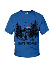 Load image into Gallery viewer, I Hate People Printing T-Shirt Youth Tee