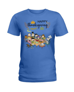 Snoopy Happy Thanksgiving T-Shirt Ladies Tee