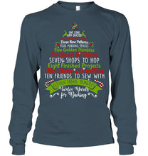 Load image into Gallery viewer, Christmas Tree Eleven Fabric Bundles T-Shirt Unisex Long Sleeve
