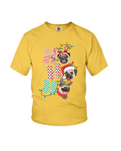 Load image into Gallery viewer, Pug Lover Christmas Hohoho Funny T-Shirt Youth Tee