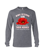 Load image into Gallery viewer, Wwii Veteran Son Gift For Veterab Mom Unisex Long Sleeve