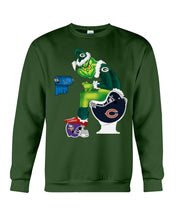 Load image into Gallery viewer, Grinch Green Bay Packers Funny Tee Sweatshirt