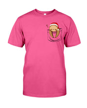 Load image into Gallery viewer, Pocket Slothmas Christmas Gift Funny T-Shirt Guys Tee