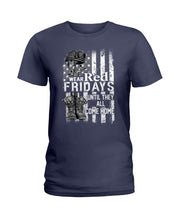 Load image into Gallery viewer, We Are Red Fridays Veteran Shirt Ladies Tee