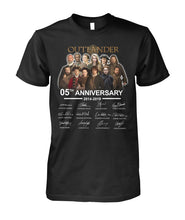 Load image into Gallery viewer, 50Th Anniversary Outlander Gift For Fans Black T-Shirt Ladies V-Neck