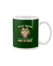 Load image into Gallery viewer, Cat Lovers T-Shirt Not Arguing Just Explaining Mug