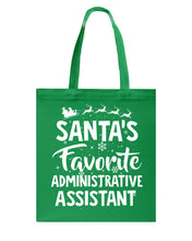 Load image into Gallery viewer, Santa Favorite Assistant Funny Christmas Gift Shirt Basketweave Tote Bag