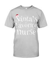 Load image into Gallery viewer, Santa's Favorite Nurse Guys Tee