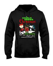 Load image into Gallery viewer, 55Th Anniversary A Charlie Brown Christmas Black T-Shirt Hoodie