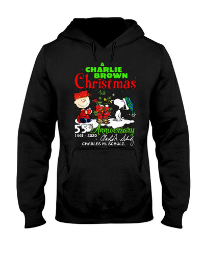 55Th Anniversary A Charlie Brown Christmas Black T-Shirt Hoodie