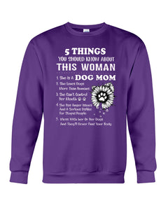 Dog Mom Gift For Dog Lovers Black Quote T-Shirt Sweatshirt