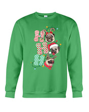 Load image into Gallery viewer, Pug Lover Christmas Hohoho Funny T-Shirt Sweatshirt
