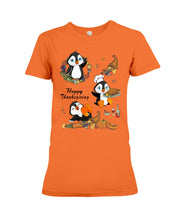 Load image into Gallery viewer, Penguin Happy Thanksgiving Gift For Kids Ladies Tee