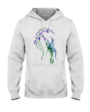 Load image into Gallery viewer, Dragon With Butterfly Wings Dragon Flowers Hoodie