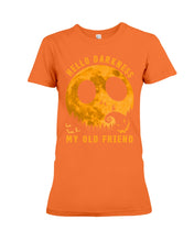Load image into Gallery viewer, Darkness My Old Friend Halloween T-Shirt Ladies Tee
