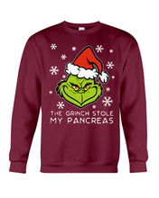 Load image into Gallery viewer, The Grinch Stole My Pancreas Sweatshirt