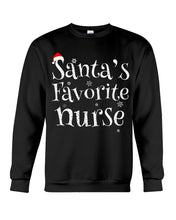 Load image into Gallery viewer, Santa's Favorite Nurse Sweatshirt