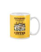 Load image into Gallery viewer, Solve Most Problems Camera Map Photography T-Shirt Mug