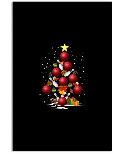 Bowling   Bowling Christmas Tree Christmas T-Shirt Vertical Poster