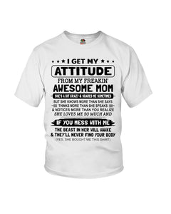 Awesome Mom Gift For Lovely Mom Mama Mother T-Shirt Youth Tee