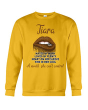 Load image into Gallery viewer, Tiara A Mouth She Can't Control Quote Name T-Shirt Sweatshirt