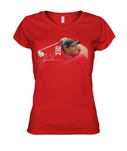 Load image into Gallery viewer, Tiger Wood Golf Lovers Autograph Shirt Ladies V-Neck