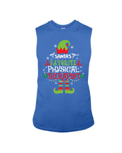 Load image into Gallery viewer, Santa's Favorite Physical Therapist Black T-Shirt Unisex Long Sleeve