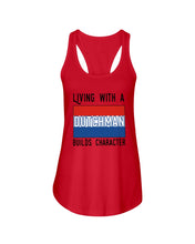 Load image into Gallery viewer, Dutch Man Builds Character Quote Trending Gift Ladies Flowy Tank
