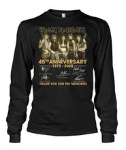 Load image into Gallery viewer, 45Th Anniversary Iron Maiden 1975-2020 T-Shirt Unisex Long Sleeve