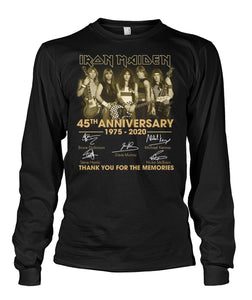 45Th Anniversary Iron Maiden 1975-2020 T-Shirt Unisex Long Sleeve