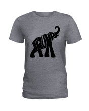 Load image into Gallery viewer, Elephant Trump Gift For American T-Shirt Ladies Tee