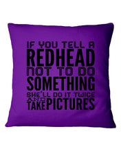 Load image into Gallery viewer, Redhead Unicorn Gift For Fans Funny T-Shirt Pillow Cover