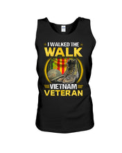 Load image into Gallery viewer, Walked The Walk Vietnam Veteran T-Shirt Unisex Tank Top