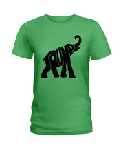 Load image into Gallery viewer, Elephant Trump Gift For American T-Shirt Ladies Tee