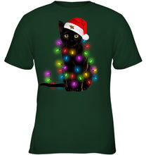 Load image into Gallery viewer, Cat Merry And Bright New Youth Tee