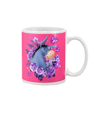 Load image into Gallery viewer, Donkey Loves Purple Flowers Custom T-Shirt Mug