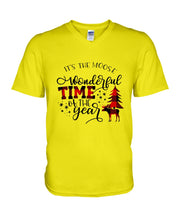 Load image into Gallery viewer, Funny Moose Wonderful Time Christmas Gift For Family Guys V-Neck