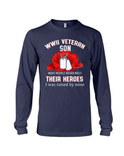 Load image into Gallery viewer, Wwii Veteran Gift For Veteran Dad Quote T-Shirt Unisex Long Sleeve