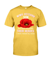 Load image into Gallery viewer, Wwii Veteran Son Gift For Veterab Mom Guys Tee