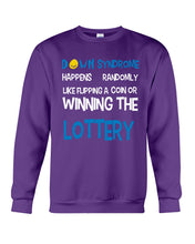 Load image into Gallery viewer, Down Syndrome Lottery Black T-Shirt Gift Sweatshirt