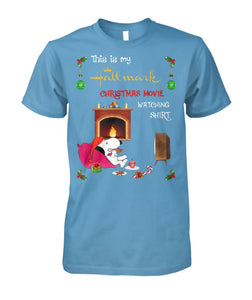 This Is My Hallmark Christmas Movie Watching Snoopy Shirt Guys Tee