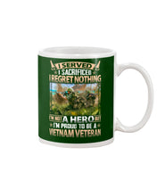 Load image into Gallery viewer, Vietnam Vetera Regret Nothing Black T-Shirt Mug