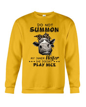 Load image into Gallery viewer, My Inner Heifer Doesn&#39;t Play Nice Funny Quote T-Shirt Sweatshirt