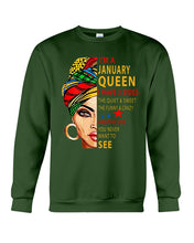 Load image into Gallery viewer, January Queen 3 Sides Horoscopes T-Shirt Sweatshirt