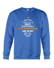 Load image into Gallery viewer, Finnish Crazy Grandma Gift For Grandma Family Sweatshirt