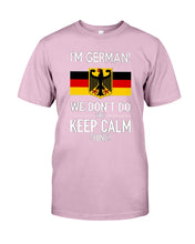 Load image into Gallery viewer, Keep Calm German Funny Quote Guys Tee