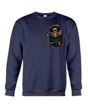 Load image into Gallery viewer, Scary Skeleton In Pocket Sweatshirt