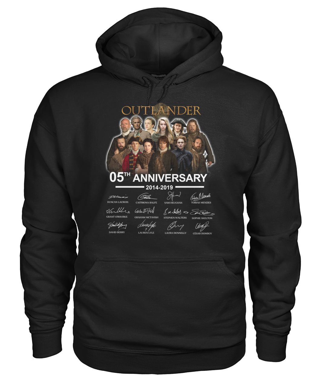 50Th Anniversary Outlander Gift For Fans Black T-Shirt Hoodie